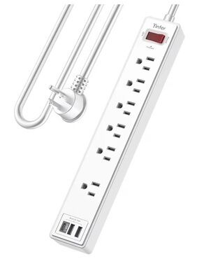 6 Ft Power Strip Surge Protector - Yintar Extension Cord - NEW